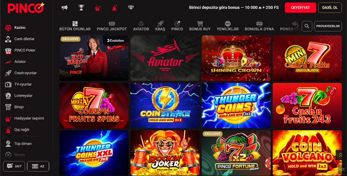 casino pinco online game az